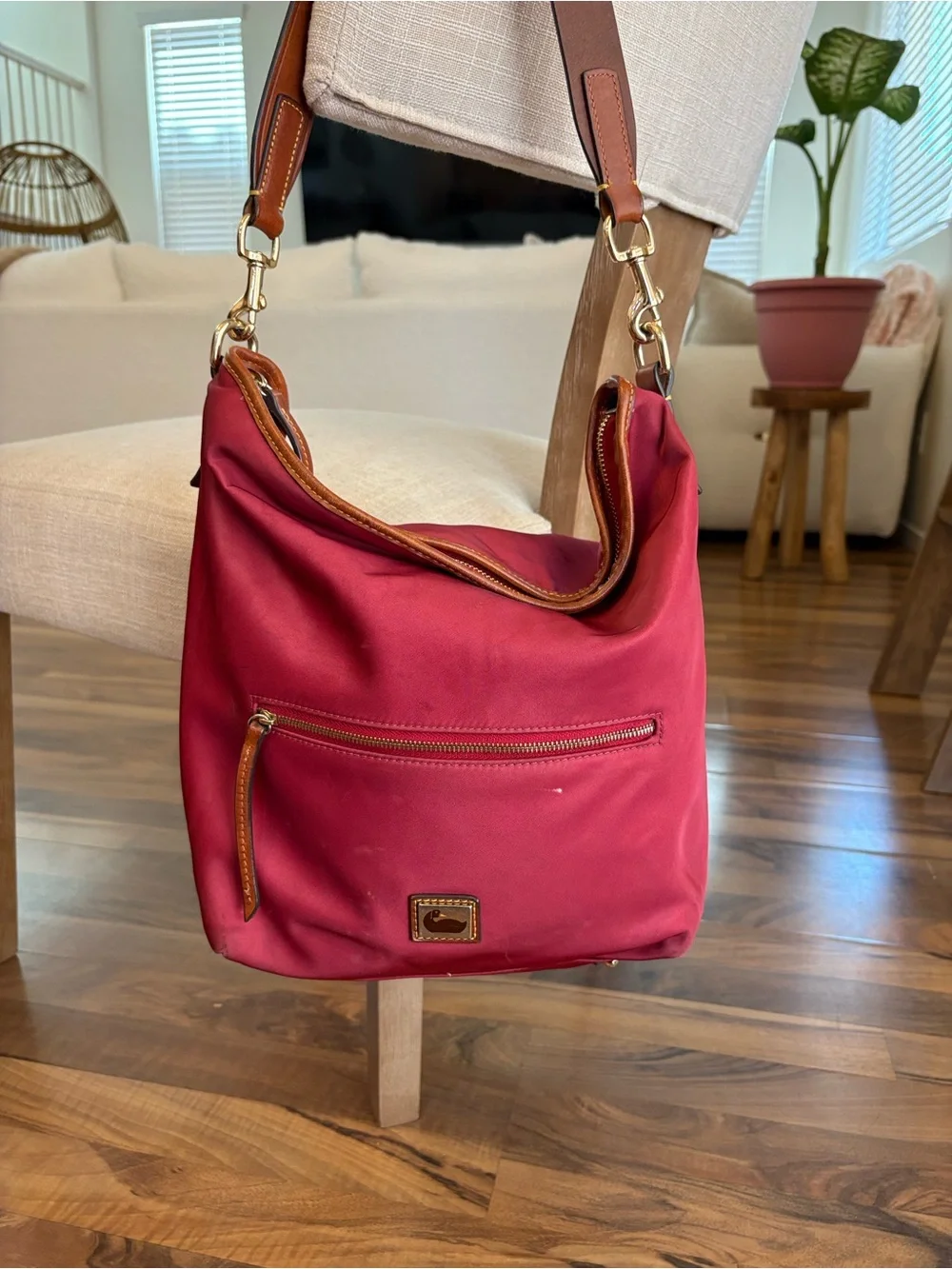 Dooney & Bourke Purse Wayfarer Nylon Hobo Vibrant Purple spacious Bag